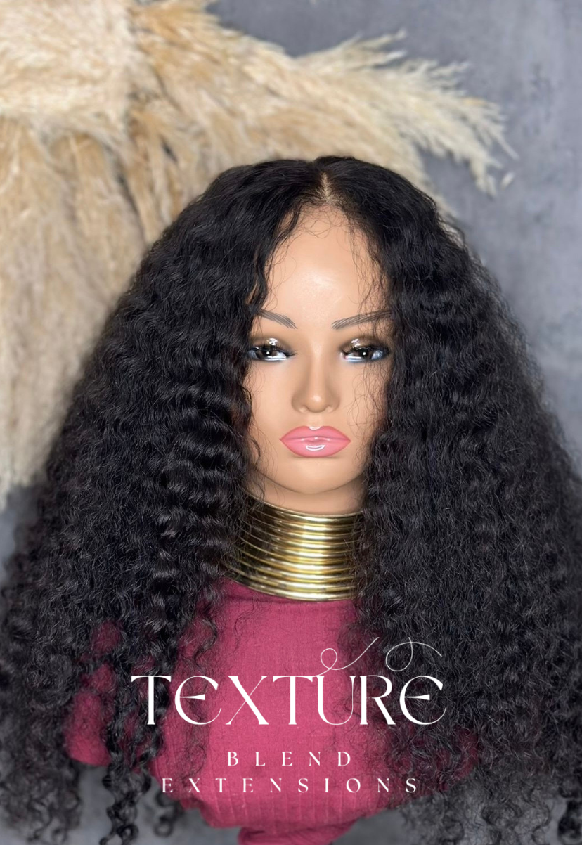 Burmese Curly Half Wig