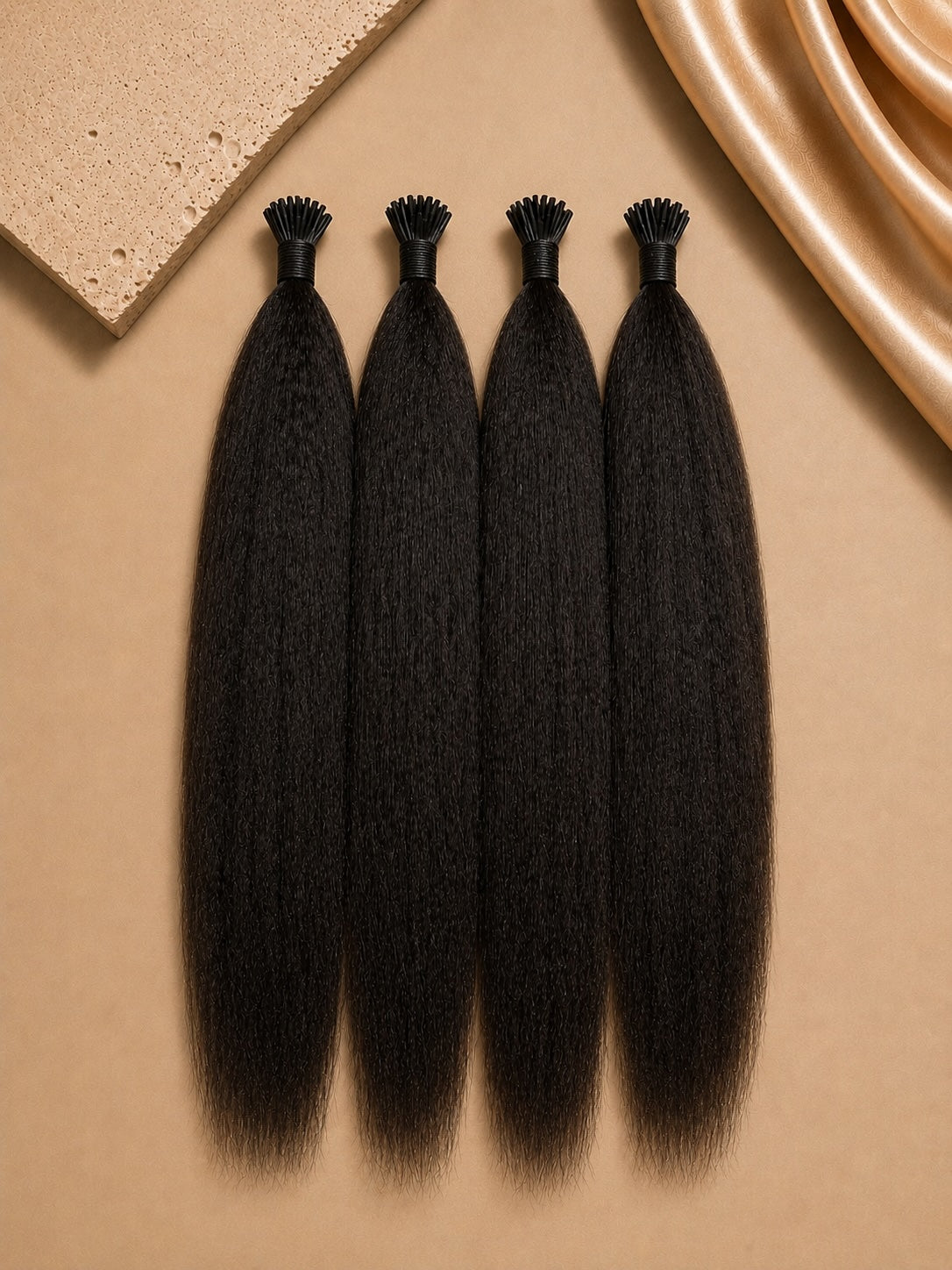 Kinky Straight I-Tip Extensions